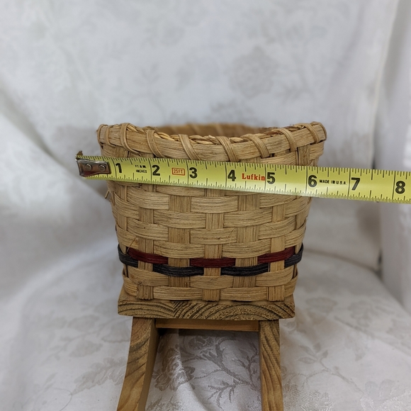 🎄 LTD Commodities NIB 1997 Santa Sleigh wood straw brown vintage - Picture 8 of 12